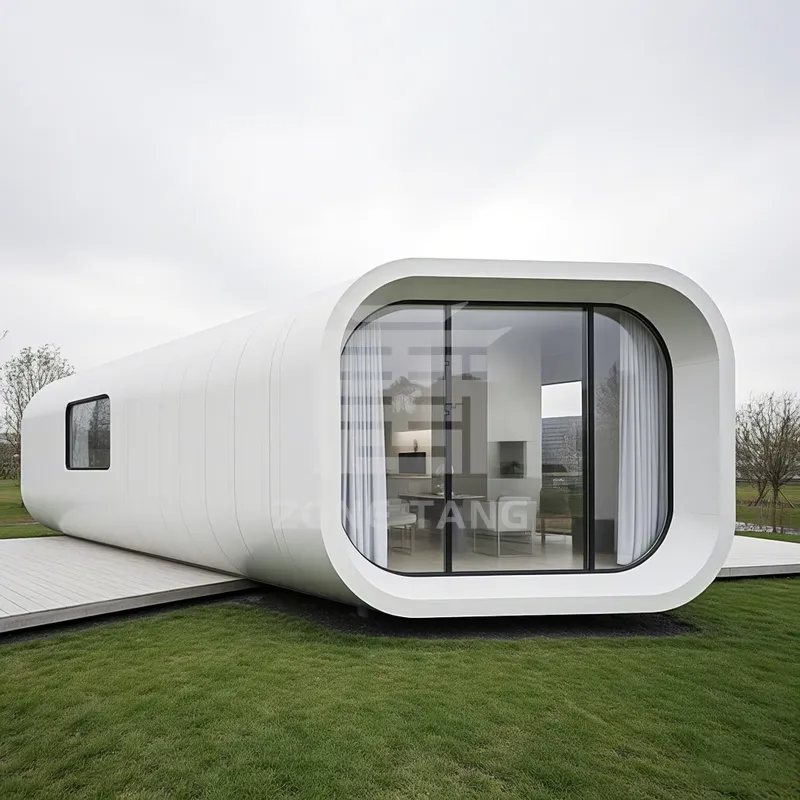 Luxury Villas Frame Option Prefabricated Apple Capsule Home