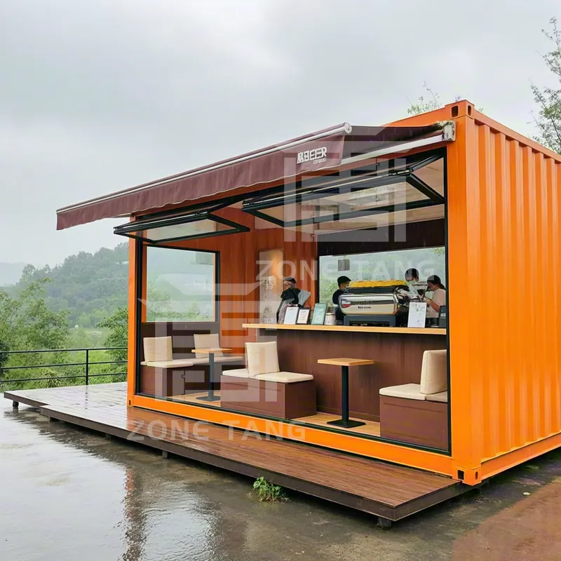 Outdoor Creative Container House Modular Shop Kiosk Mobile Cafe