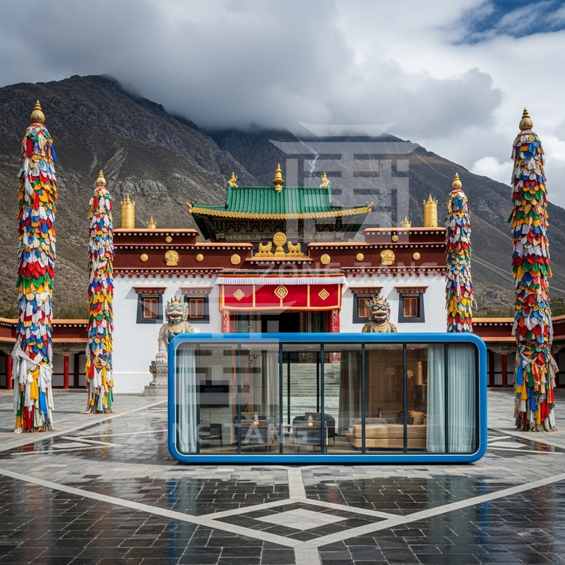 Mobile Catering Truck Apple Capsule Home Prefabricated House