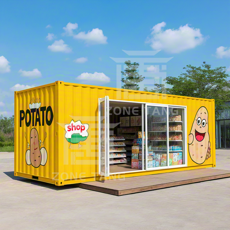 Booth Container House Modular Commercial Shop Design Mobile Business Space